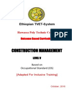 Construction MGT L5 - Inclusive