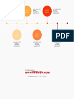 Orange Tone 5 Steps Roadmap Timeline Free Powerpoint Templates - PPTMON