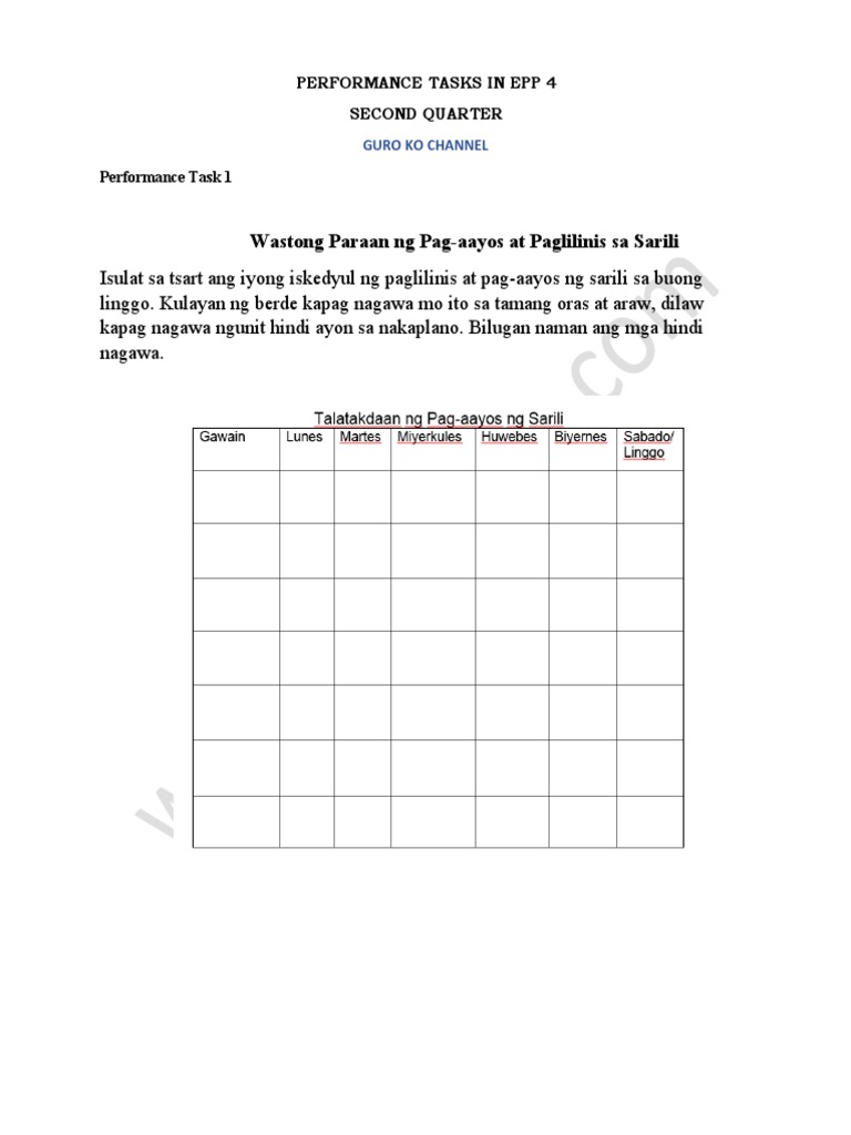 Epp 4 Q2 | PDF