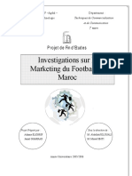 Investigations Sur Le Marketing Du Football Au Maroc