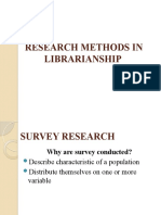 Research Methods in Librarianship