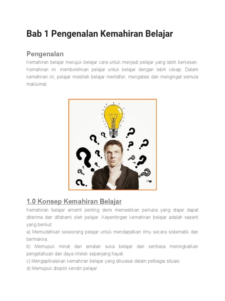 Keterampilan belajar cepat menerapkan ilmu dalam situasi nyata