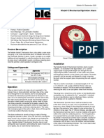 Model C Mechanical Sprinkler Alarm: Type Approvals