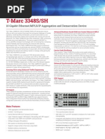 T-Marc 3348S/SH: 10 Gigabit Ethernet/MPLS/IP Aggregation and Demarcation Device