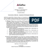 2020.08.18 - Comunicado ao Mercado - Aq. Participação relevante - Discovery e JP Morgan