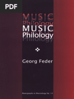 (Monographs in Musicology) Bruce MacIntyre, George Feder - Music Philology - An Introduction To Musical Textual Criticism, Hermeneutics, and Editorial Technique-Pendragon Press (2011)