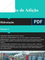 Reações de Hidratação 1