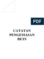 Catatan Pengemasan Bets