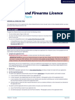 New Zealand Firearms Licence: Application Form