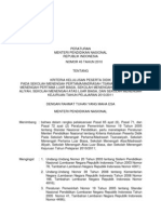 salinan Permen no 45 th 2010 ttg Kriteria Kelulusan Satuan Pendidikan[1]