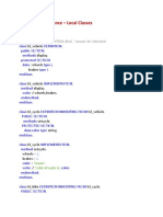 Example: Inheritance - Local Classes: Z730OOPS15