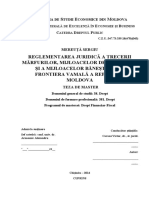 257022290 Reglementarea Juridică a Trecerii Mărfurilor Mijloacelor de Transport Și a Mijloacelor Bănești Peste Frontiera Vamală a Republicii Moldova 1