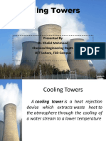 Cooling Towers: Presented by Dr. Khalid Mahmood Chemical Engineering Deptt. UET Lahore, FSD Campus