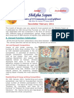 Shiksha Sopan Feb 2011 Newsletter