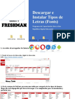 Descargar e Instalar Tipos de Letras (Fonts