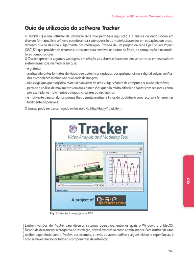 Guia de Utilização Do Software Tracker | PDF | Vídeo | Janela (informática)