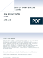 D1T3 - Gal Diskin - Hacking Using Dynamic Binary Instrumentation