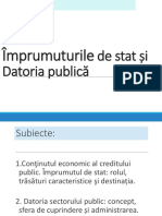 Tema 13. Imprumuturile de Stat Si Datoria Publica