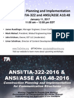 Construction Planning and Implementation Using ANSI/TIA-322 and ANSI/ASSE A10.48