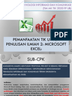 M5. Pemanfaatan Ms Excel Untuk Scientifi Writing