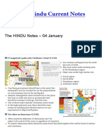The HINDU Notes - 04 January