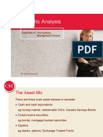 Portfolio Analysis: CHAPTER 16: The Portfolio Management Process