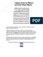 Vivaldi Opera Arias For Mezzo-Soprano Alto Sheet Music