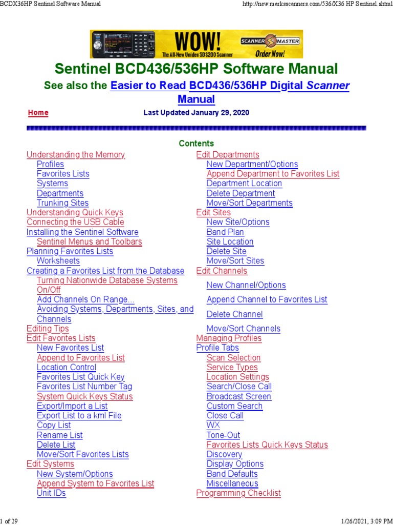 BCD436/536HP Sentinel Software Guide | PDF | Image Scanner | Computer ...