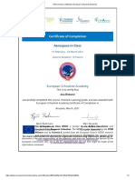 Aerospaceinclass Certificate European Schoolnet Academy