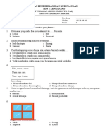 Soal Pas KLS 1 Tema 4