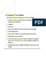 Advantages of 3 Phase Transformer