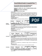 2.0 Especificaciones Técnicas - Informe Final