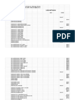 Lista de Excel Interior