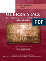 Alfonso Álvarez-Ossorio Rivas - Guerray Paz. Las Religiones Ante Los Conflictos Bélicos en La Antigüedad