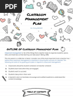 Classroom Management Plan 1