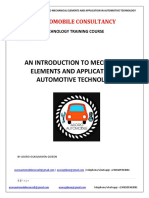 An Introduction To Mechanical Elements and Application in Automotive Engineering