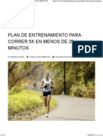 PLAN DE ENTRENAMIENTO PARA CORRER 5K EN MENOS DE 25 MINUTOS - Marathon Ranking