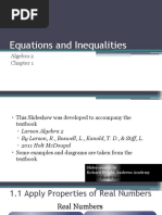 01 Equations and Inequalities