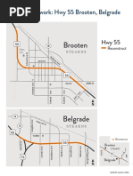 Minnesota Hwy 55 project in Brooten, Belgrade