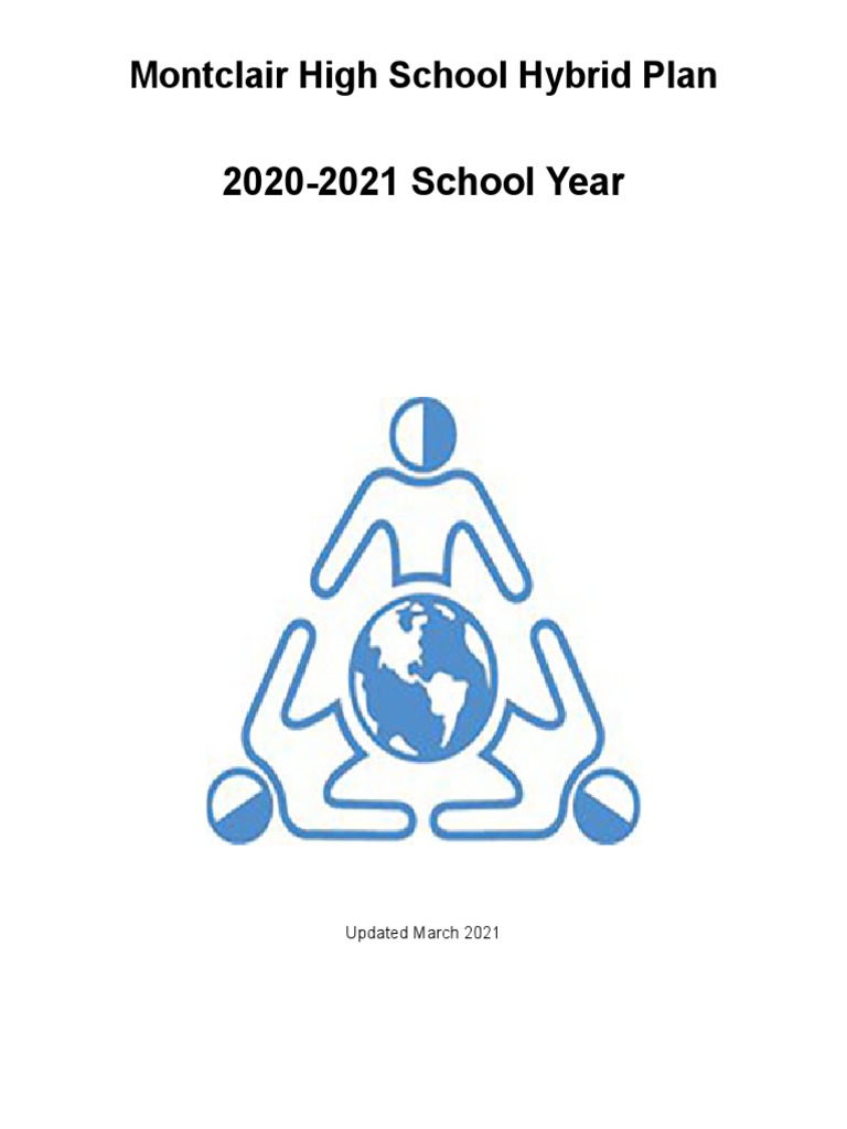 Montclair High School Hybrid Plan PDF Public Toilet Classroom