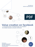 Value Creation on Face Book