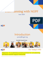 Beginner Series Unit Planning With NGPF