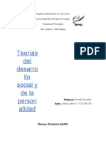 Informe Desarrollo Social y de La Personalidad