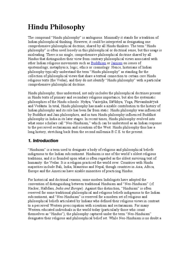 Hindu Philosophy: Buddhism Jainism | PDF | Vedas | Hindu Philosophy