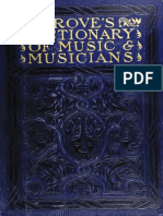 Dictionary of music and musicians by Grove, George (II)