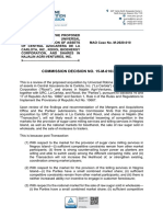 PCC Commission Decision No. 15-M-010-2020