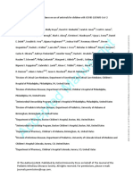 Title: Multicenter Interim Guidance On Use of Antivirals For Children With Covid-19/Sars-Cov-2