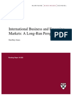 International Business and Emerging Markets: A Long-Run Perspective