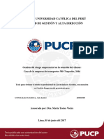 Gonzalez Garcia Gestion Del Riesgo Empresarial en La Atencion Del Cliente