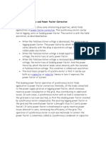 Synchronous Motors and Power Factor Correction